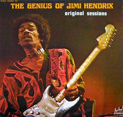 JIMI HENDRIX - Genius of Jimi Hendrix Original Sessions (1984, France)  album front cover vinyl record